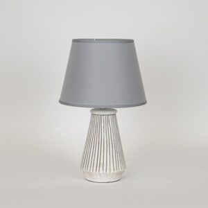 Estheti Επιτραπέζιο Φωτιστικό 23x23x36cm Λευκό-Γκρι 757-10101