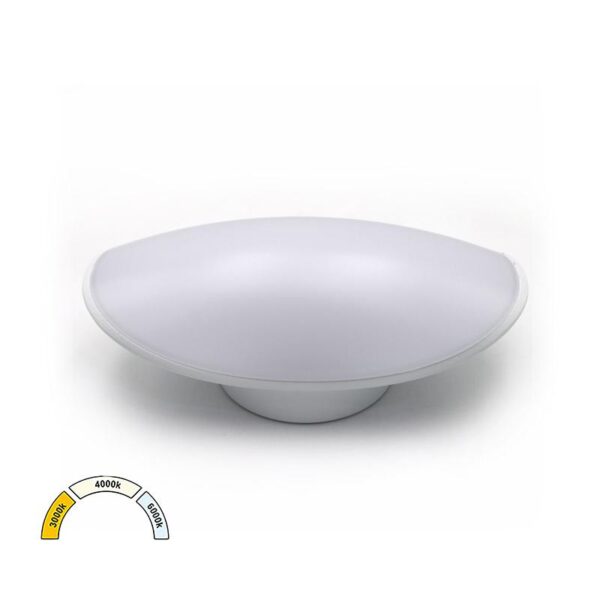 Adeleq Απλίκα LED Αλουμινίου Ορθογώνια Οβάλ 8W CCT ΙΡ54 Λευκή 3-110 - Image 2