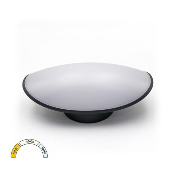 Adeleq Απλίκα LED Αλουμινίου Ορθογώνια Οβάλ 8W CCT ΙΡ54 Γραφίτης 3-111 - Image 2