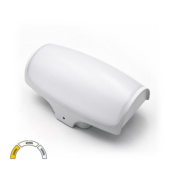 Adeleq LED ΑΠΛΙΚΑ ΑΛΟΥΜΙΝΙΟΥ ΟΡΘΟΓΩΝΙΑ ΟΒΑΛ 12W CCT ΙΡ54 ΛΕΥΚΗ 3-8120