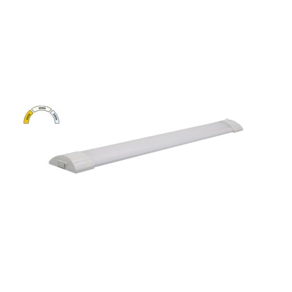 Adeleq LED ΦΩΤΙΣΤΙΚΟ ΟΒΑΛ PC.60cm 18W CCT ΜΕ ΔΙΑΚΟΠΤΗ ON/OFF ΛΕΥΚΟ 3-91882