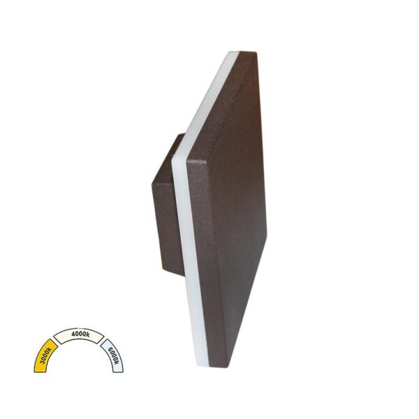 Adeleq LED ΑΠΛΙΚΑ AΛΟΥΜ.ΕΜΜΕΣΟΥ ΦΩΤΙΣΜ.ΤΕΤΡΑΓΩΝΗ 10W CCT ΣΚΟΥΡΙΑ 9-81081