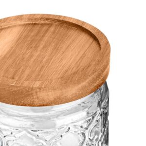 Estia Δοχείο Αποθήκευσης 700ml Φ10x14cm Γυάλινο Ανάγλυφο Allure Διαφανές 01-23607 - Image 3