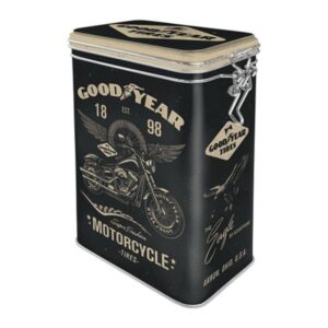 Nostalgic Μεταλλικό Κουτί 1.3L Καπάκι Με Κλιπ Goodyear - Motorcycle 31116