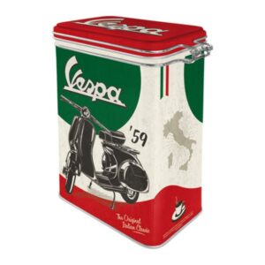 Nostalgic Μεταλλικό Κουτί 1.3L Καπάκι Με Κλιπ Vespa - The Italian Classic 31117 - Image 2