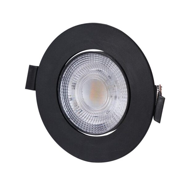 Adeleq LED ΣΠΟΤ ΨΕΥΔΟΡΟΦΗΣ ΚΙΝΗΤΟ ΣΤΡΟΓΓΥΛΟ 3W/5W/7W CCT 38° ΜΑΥΡΟ 21-2719