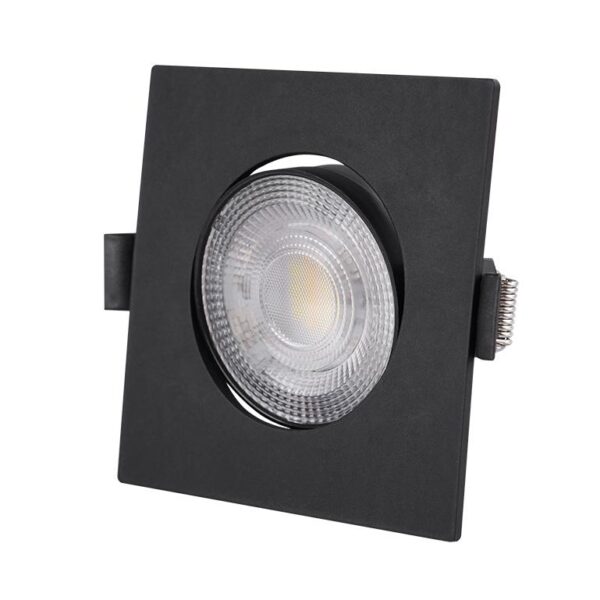 Adeleq LED ΣΠΟΤ ΨΕΥΔΟΡΟΦΗΣ ΚΙΝΗΤΟ ΤΕΤΡΑΓΩΝΟ 3W/5W/7W CCT 38° MΑΥΡΟ 21-3719