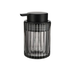 Estia Αντλία Σαπουνιού Alivio Γυάλινη 300ml Φ7.8x12.5cm Μαύρη 02-28817