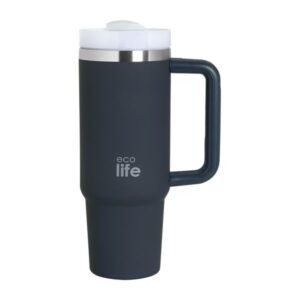 Ecolife Θερμός - Ποτήρι Ανοξείδωτο Με Καλαμάκι 900ml Stormy Sea 33-BO-5014 - Image 3