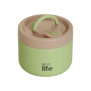Ecolife Φαγητοδοχείο Θερμός 650ml Ανοξείδωτο Διπλού Τοιχώματος Πράσινο 33-BO-9095