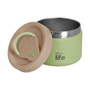 Ecolife Φαγητοδοχείο Θερμός 650ml Ανοξείδωτο Διπλού Τοιχώματος Πράσινο 33-BO-9095 - Image 2