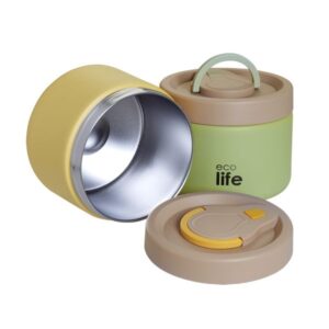 Ecolife Φαγητοδοχείο Θερμός 650ml Ανοξείδωτο Διπλού Τοιχώματος Πράσινο 33-BO-9095 - Image 3