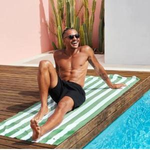 Dock And Bay Πετσέτα Θαλάσσης Μικροινών XL 200x90cm Quickdry Cabana - Cayman Olive 5060668833469 - Image 4