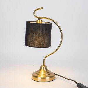 Estheti Επιτραπέζιο Φωτιστικό 20xΥ40.5cm Μαύρο-Χρυσαφί 757-10071