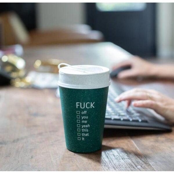 Koziol Iso Ποτήρι Θερμός 400ml Από Οργανικό Υλικό FUCK 8279705 - Image 3