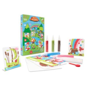 Sabbiarelli Μini Kit Με 6 Μαρκαδόρους Μαρμαρόσκονης Και 8 Κάρτες Για Ζωγραφική - Νάνοι SAB-100MK0605