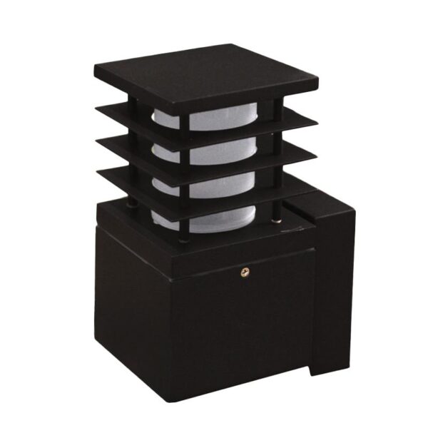 Adeleq ΑΠΛΙΚΑ ΑΛΟΥΜ ΤΕΤΡΑΓΩΝΗ ΜΕ ΣΚΙΑΣ D110X110 h22cm Ε27 ΜΑΥΡH 9-7234711