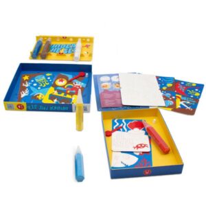 Sabbiarelli Μini Kit Με 6 Μαρκαδόρους Μαρμαρόσκονης Και 10 Κάρτες Για Ζωγραφική - Θάλασσα SAB-100MK0609 - Image 4
