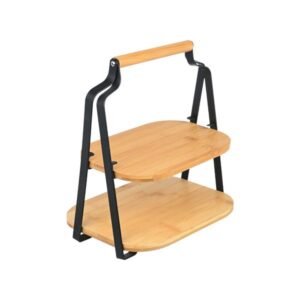 Estia Δίσκος Σερβιρίσματος Bamboo Essentials Διώροφος 20x26x28cm 01-20811