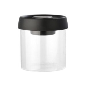 Estia Δοχείο Αποθήκευσης Κενού Αέρος Γυάλινο 450ml Με Καπάκι Μαύρο 01-27841 - Image 2