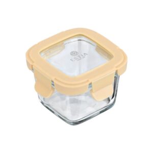 Estia Φαγητοδοχείο Από Βοριοπυριτικό Γυαλί Click And Seal 160ml 9.2x9.2x6.3cm Με Πλαστικό Καπάκι Ivory 01-29814 - Image 3