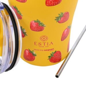Estia Θερμός - Κούπα Coffee Mug Save the Aegean 350ml Berry Bright 01-31688 - Image 3