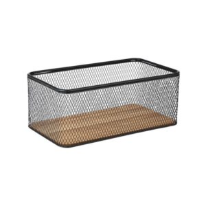 Estia Καλάθι Αποθήκευσης Και Οργάνωσης Wired 24x16.5x11cm Μαύρο 02-27674