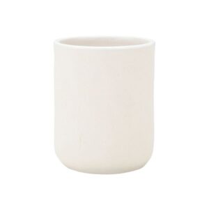Estia Ποτηράκι Μπάνιου Ripple Κεραμικό 300ml 8x8x10cm Λευκό 02-29982