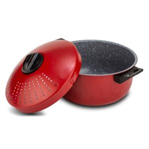 Nava Κατσαρόλα Με Καπάκι - Σουρωτήρι Φ24cm 4.5lt Taurus Και Αντικολλητική Επίστρωση Stone 10-103-132 - Image 8