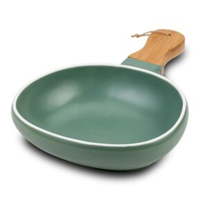 Nava Πιατέλα Terrestrial Πορσελάνινη 31.5cm Με Χερούλι Bamboo 10-263-149