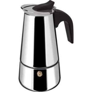 Lamart Καφετιέρα – Μπρίκι Espresso Χειρός 200ml Για 4 Φλιτζάνια Kaffe Ανοξείδωτο LT7076