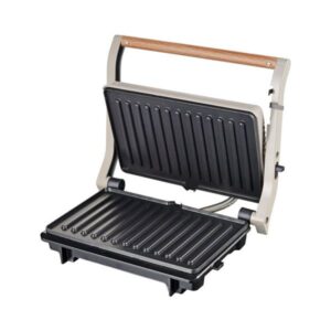 Primo Τοστιέρα Panini Αντικολλητικές Πλάκες 1000W PRPT-40493 Wooden-Γκρι 400493 - Image 2