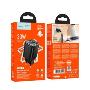 Hoco Φορτιστής Ταξιδίου Monsoon N53 Με 1xUSB-A QC3.0 30W Kαι USB-C PD30W Μαύρος 630429 - Image 4