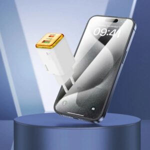 Hoco Φορτιστής Ταξιδίου Monsoon N53 Με 1xUSB-A QC3.0 30W Kαι USB-C PD30W Λευκός 630436 | Homidoo.gr