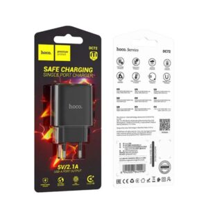 Hoco Φορτιστής Ταξιδίου River DC72 Με 1xUSB-A 5V 2.1A Μαύρος 642996 - Image 5