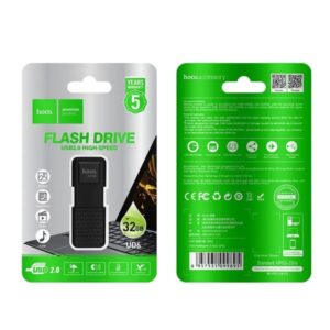 Hoco Flash Drive Intelligent 32GB USB 2.0 Zinc Alloy Μαύρο UD6 700100 - Image 2