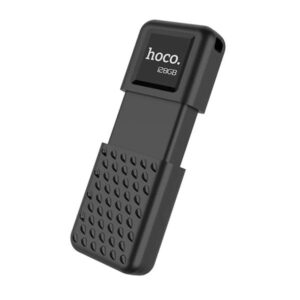 Hoco Flash Drive Intelligent 128GB USB 2.0 Zinc Alloy Μαύρο UD6 700124