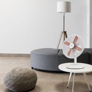 Primo Ανεμιστήρας Επιτραπέζιος Φ30cm 40Watts PRΤF-80621 Λευκό-Ξύλο 800621 - Image 2