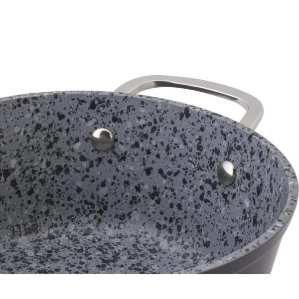 Lamart Κατσαρόλα Granit Φ24cm Αλουμινίου Με Επίστρωση Γρανίτη Μαύρο LT1254 - Image 3