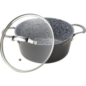 Lamart Κατσαρόλα Granit Φ24cm Αλουμινίου Με Επίστρωση Γρανίτη Μαύρο LT1254 - Image 2