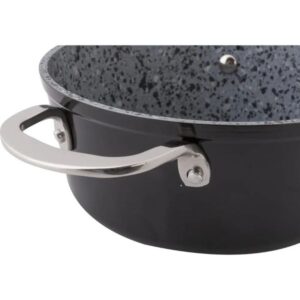 Lamart Κατσαρόλα Granit Φ24cm Αλουμινίου Με Επίστρωση Γρανίτη Μαύρο LT1254 - Image 5