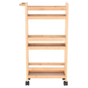 Estia Τρόλεϊ Οργάνωσης Bamboo Essentials 3 Επιπέδων 36x15x74cm 01-27575