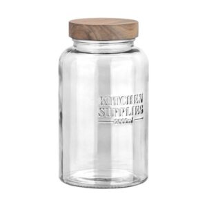 Estia Δοχείο Αποθήκευσης Allure Γυάλινο 2000ml Φ12x21.6cm Με Ξύλινο Καπάκι 01-31480 - Image 2