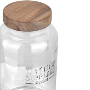 Estia Δοχείο Αποθήκευσης Allure Γυάλινο 2000ml Φ12x21.6cm Με Ξύλινο Καπάκι 01-31480 - Image 3