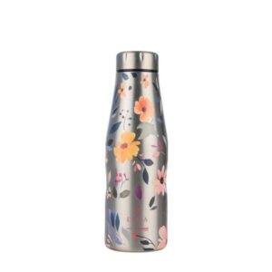 Estia Θερμός Παγούρι Travel Flask Save The Aegean 500ml Silver Botanic 01-31633