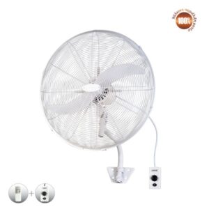 Fos Me Ανεμιστήρας Βιομηχανικός Τοίχου Φ65cm 180W AC Με Τηλεχειριστήριο Λευκός 02-00140-1