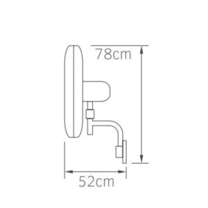 Fos Me Ανεμιστήρας Βιομηχανικός Τοίχου Φ65cm 180W AC Με Τηλεχειριστήριο Λευκός 02-00140-1 - Image 2