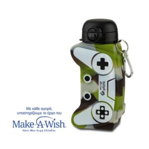 Nava Μπουκάλι – Παγούρι Νερού Σιλικόνης Army Game Joystick 600ml We Care 10-006-025 - Image 2