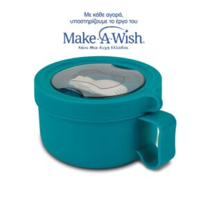 Nava Δοχείο Φαγητού Ανοξείδωτο Στρογγυλό We Care 850ml Πετρόλ 10-262-030