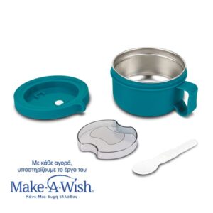 Nava Δοχείο Φαγητού Ανοξείδωτο Στρογγυλό We Care 850ml Πετρόλ 10-262-030 - Image 2